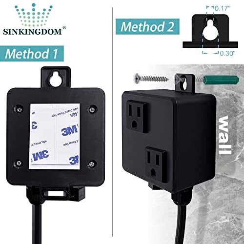 SINKINGDOM Garbage Disposal Sink Top Air Switch Kit with Long Button, Chrome(Brass cover) - Image 3