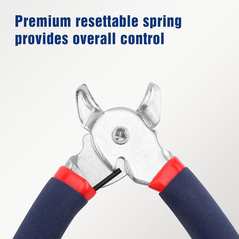 WORKPRO Hog Ring Pliers with 500 Pcs 3/4" Hog Rings, Galvanized Steel Hog Rings Perfect for Furniture Upholstery, Auto Upholstery, Plastic Meat & Sausage Casings - Image 5