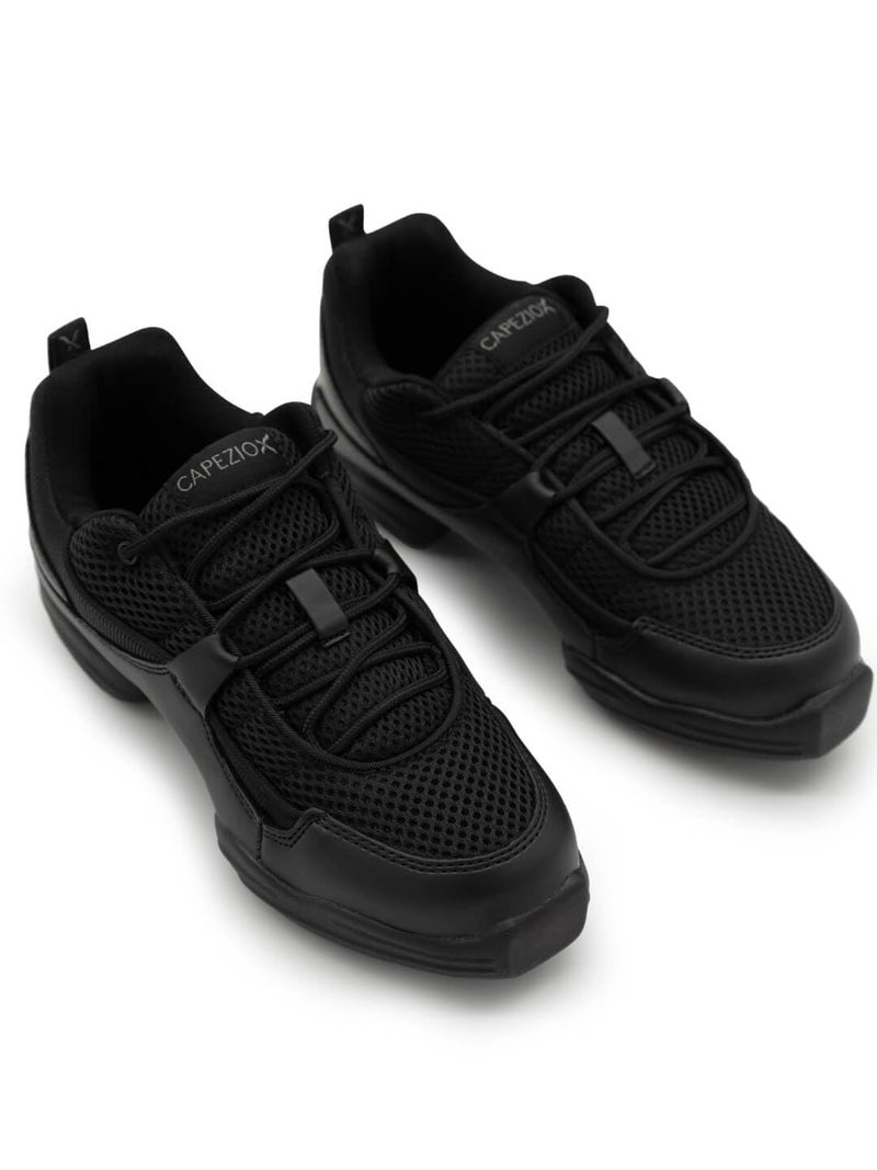 Capezio unisex child Fierce Dansneaker dance shoes, Black, 2.5 Little Kid US - Image 5