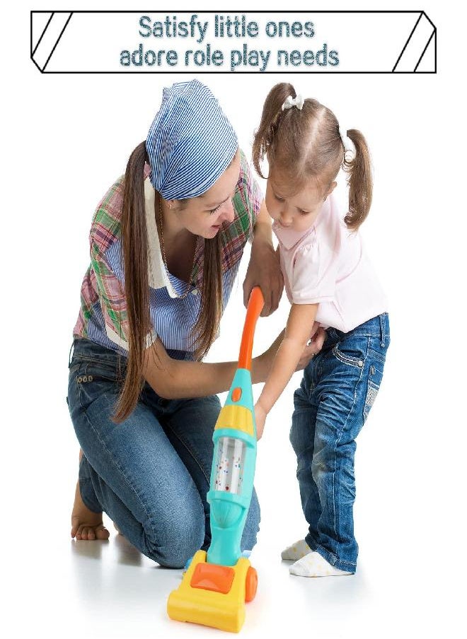 EP EXERCISE N PLAY Kids Vacuum Cleaner Toy for Toddler, Toy Vacuum Cleaner with Light & Realistic Sounds, Pretend Role Play Household House Keeping Kids Cleaning Set Playing Learning Toys for Children Girls Boys  - Image 3