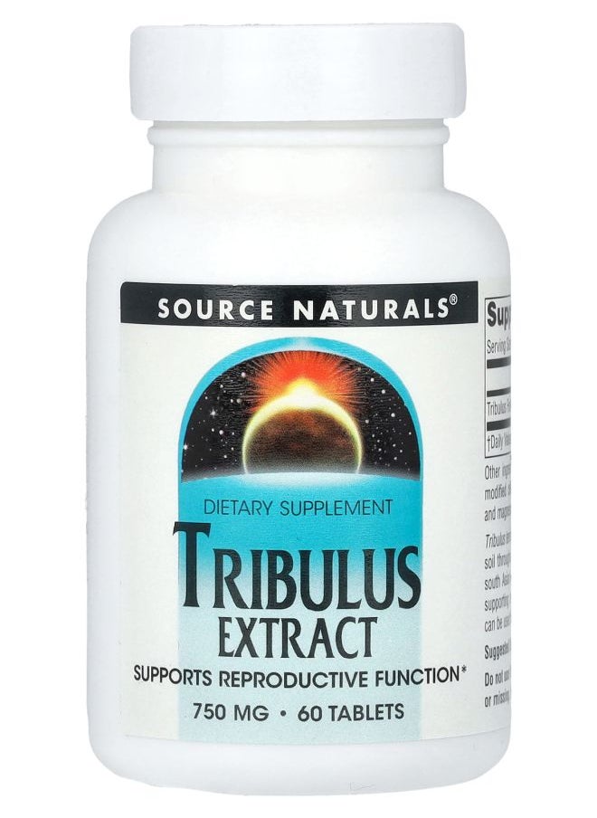 Source Naturals - Tribulus Extract 750 mg 60 Tablets - Image 1