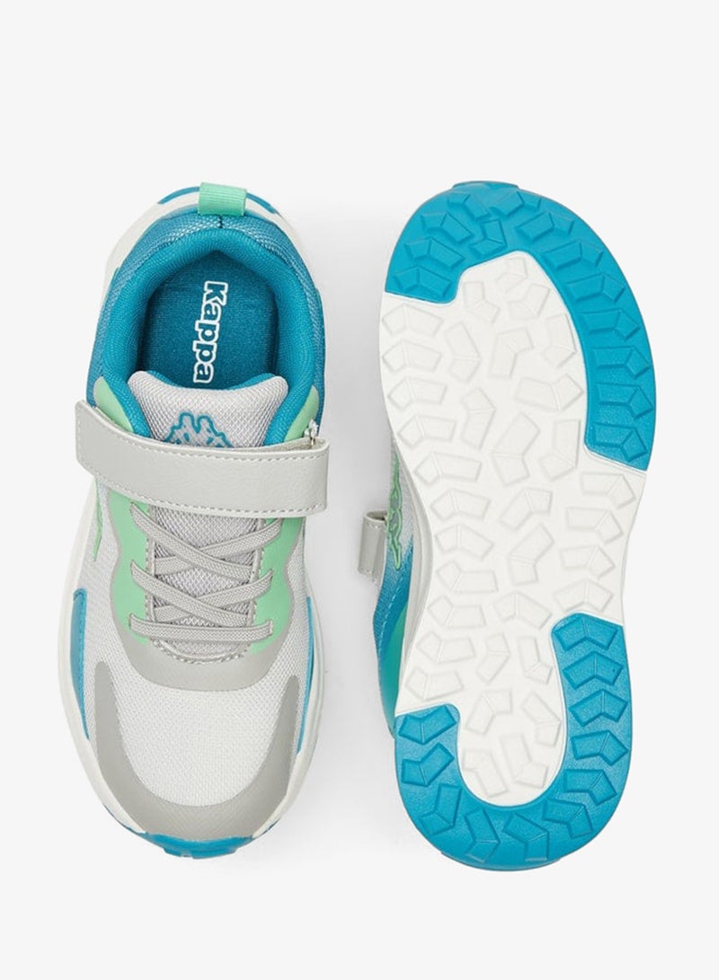 Kappa Boys' Panelled Sports Shoes with Hook and Loop Closure - Image 4