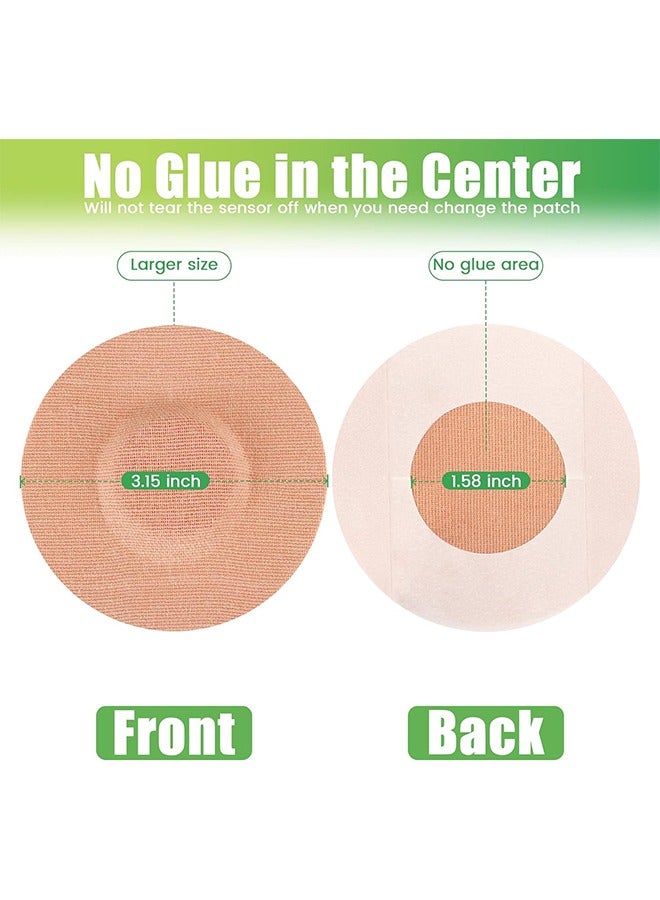 اتش واي رقعة لاصقة حرة ، 25 قطعة جيد ل Libre Enlite Guardian ورق مقطوع مسبقا مقاوم للماء Libre2 / 3 يغطي المستشعر بقع CGM مرنة للجسد لا يوجد غراء في الوسط ، تثبيت طويل لجهاز الاستشعار الخاص بك - Image 2