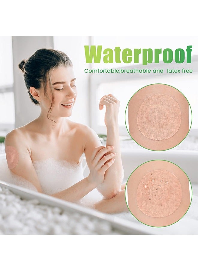 اتش واي رقعة لاصقة حرة ، 25 قطعة جيد ل Libre Enlite Guardian ورق مقطوع مسبقا مقاوم للماء Libre2 / 3 يغطي المستشعر بقع CGM مرنة للجسد لا يوجد غراء في الوسط ، تثبيت طويل لجهاز الاستشعار الخاص بك - Image 3