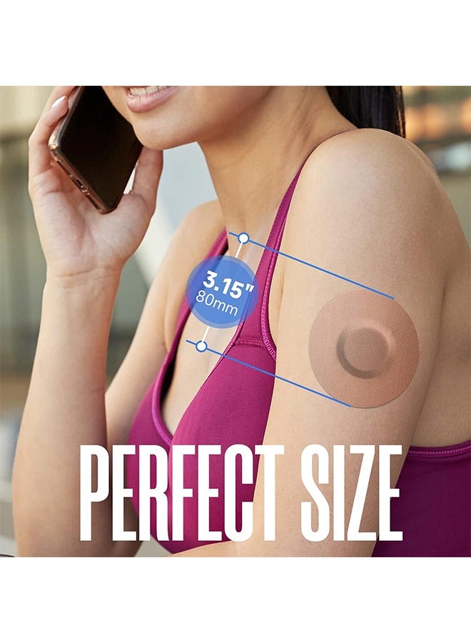 اتش واي رقعة لاصقة حرة ، 25 قطعة جيد ل Libre Enlite Guardian ورق مقطوع مسبقا مقاوم للماء Libre2 / 3 يغطي المستشعر بقع CGM مرنة للجسد لا يوجد غراء في الوسط ، تثبيت طويل لجهاز الاستشعار الخاص بك - Image 5