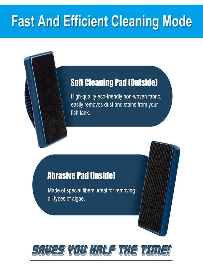 داتو مكشطة تنظيف أحواض السمك المغناطيسية الصغيرة من داتو، أدوات تنظيف أحواض السمك الصغيرة، أدوات تنظيف أحواض السمك الزجاجية النانوية بمغناطيس فائق القوة (الحد الأقصى) - Image 3