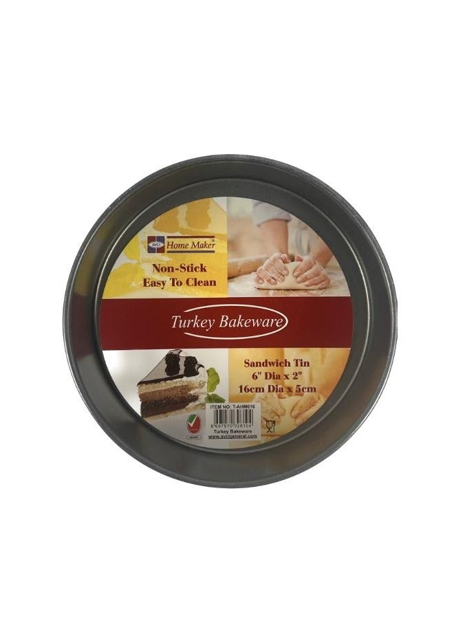 Homemaker Non-stick Sandwich Tin, 16cm x 5cm, Black - Image 3