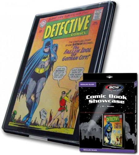 BCW Comic Book Showcase Frame | Silver Age Comic Book Display Frame | Comic Book Showcase Display Case | Comic Book Holder Picture Frame | Comic Book Frames for Wall (Silver Age, 1 Pack) - Image 1
