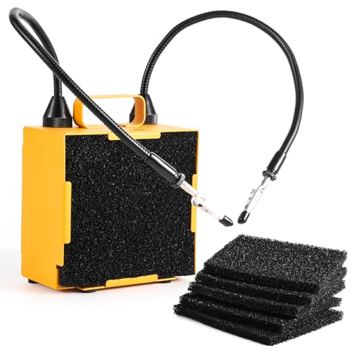 KOTTO Solder Fume Extractor with 2 Magnetic Helping Hands and 5 Carbon Filters -Breathe Fresh Air for various Welding Scenarios, Essential for DIY Soldering, Phone Repair, Hobbies, Jewelry, and Crafts - Image 1