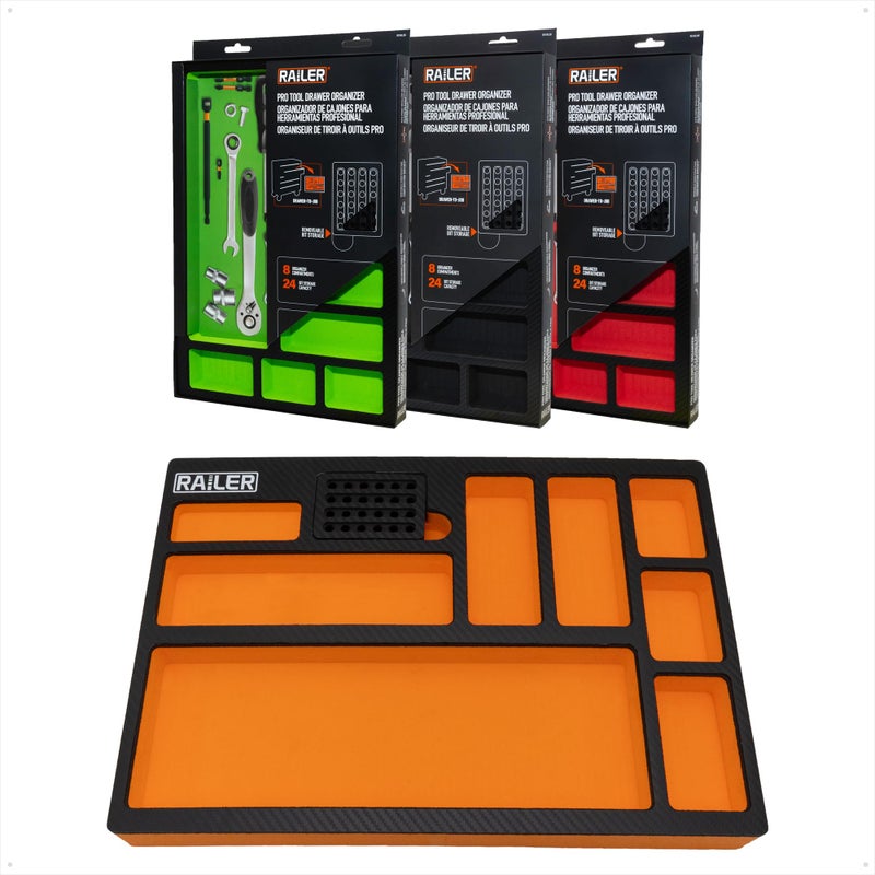 Railer EVA Foam Tool Tray â€“ Premium Tool Box Accessories & Storage Organizer with a Built-In Bit & Socket Organizer for Your Tool Drawer - Image 1