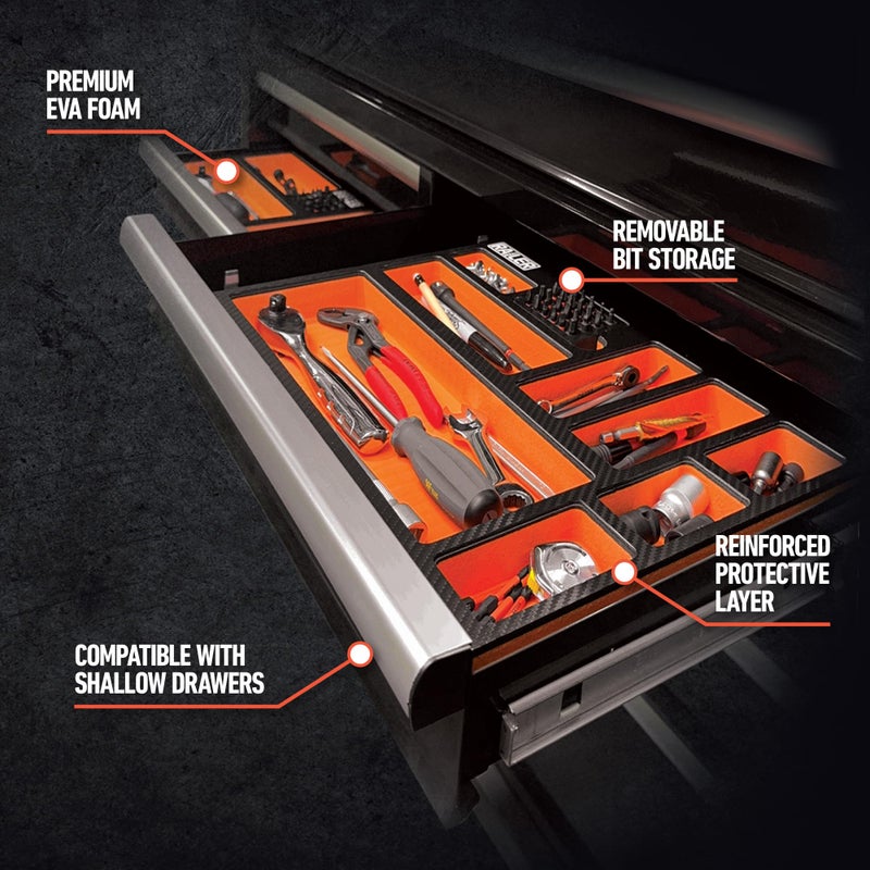 Railer EVA Foam Tool Tray â€“ Premium Tool Box Accessories & Storage Organizer with a Built-In Bit & Socket Organizer for Your Tool Drawer - Image 4