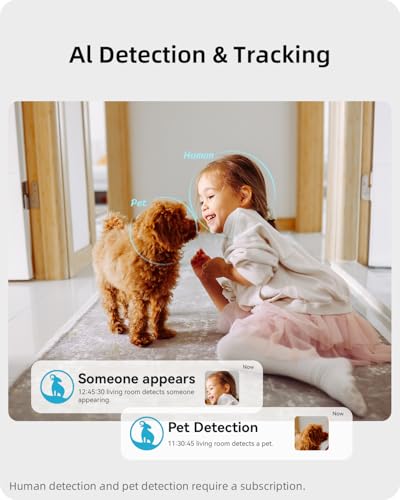 blurams Baby Monitor, 2K Pan/Tilt Security Camera Indoor, Baby Camera with Phone App, Motion Tracking & Dectection, 2-Way Talk, Works with Alexa - Image 5