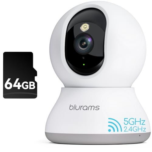 blurams Baby Monitor, 2K Pan/Tilt Security Camera Indoor, Baby Camera with Phone App, Motion Tracking & Dectection, 2-Way Talk, Works with Alexa - Image 1
