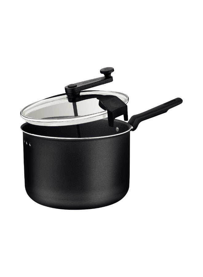 ترامونتينا منذ عام 1911، صانعة الفشار لوريتو المصنوعة من الألومنيوم الجرافيتي مع طلاء ستارفلون ماكس غير اللاصق، 20 سم، 3.5 لتر، 20387020، صنع في البرازيل - Image 3