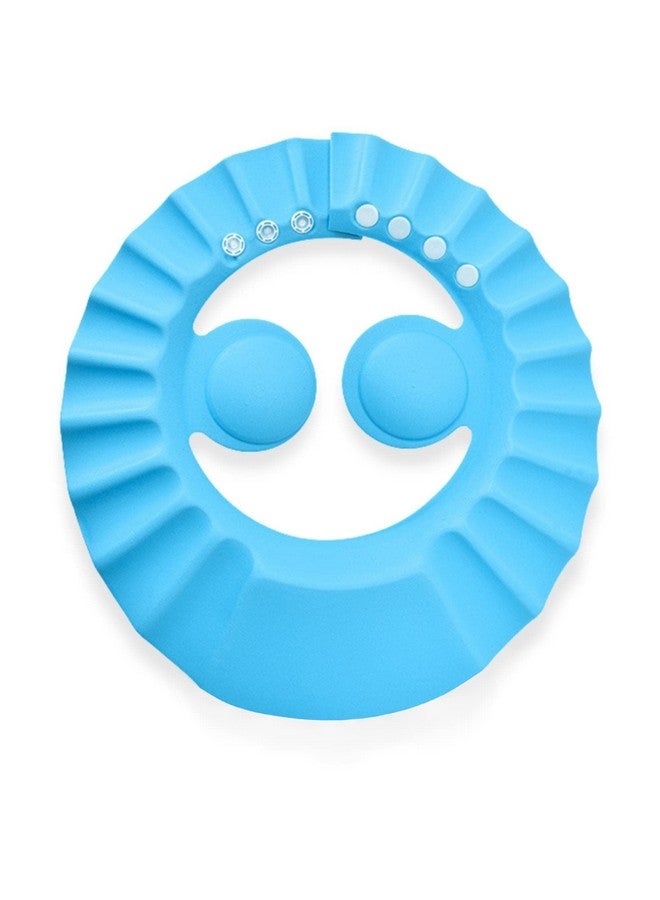 Syga SYGA Baby Shampoo Shower Bathing Protection Bath Soft Cap Soft Adjustable Visor Hat for Toddler, Baby, Kids, Children(Blue)  - Image 1