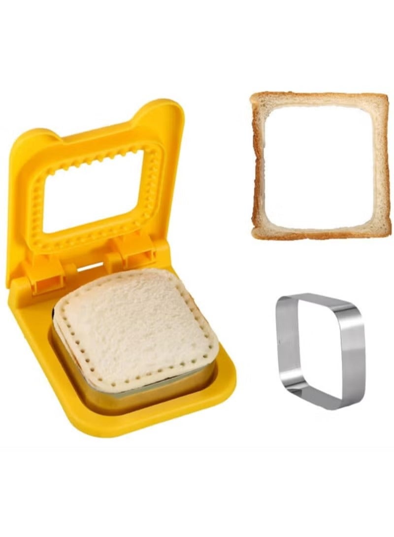 Uncrustable Sandwich Maker Cutters for Kids Lunch,Mini Cookie Cutter and Sealer - Image 1