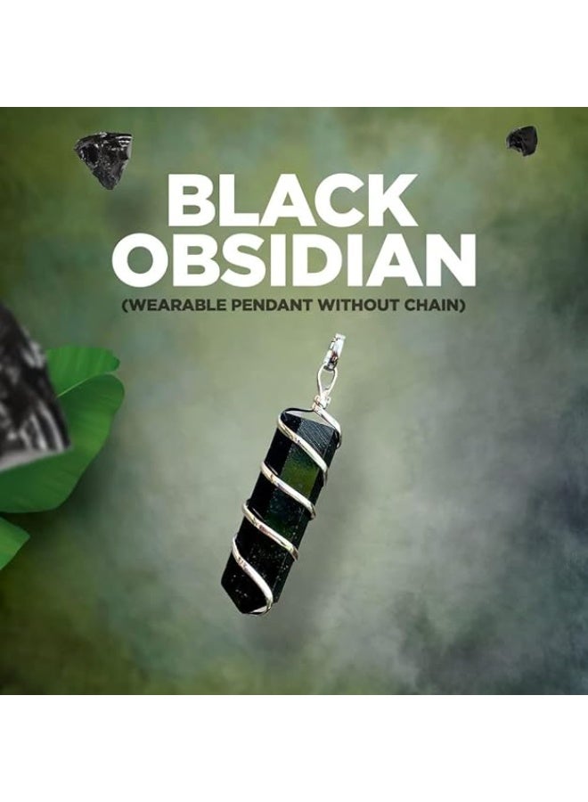Studd Muffyn | Black Obsidian Crystal (Wearable Pendant without chain) - Image 3