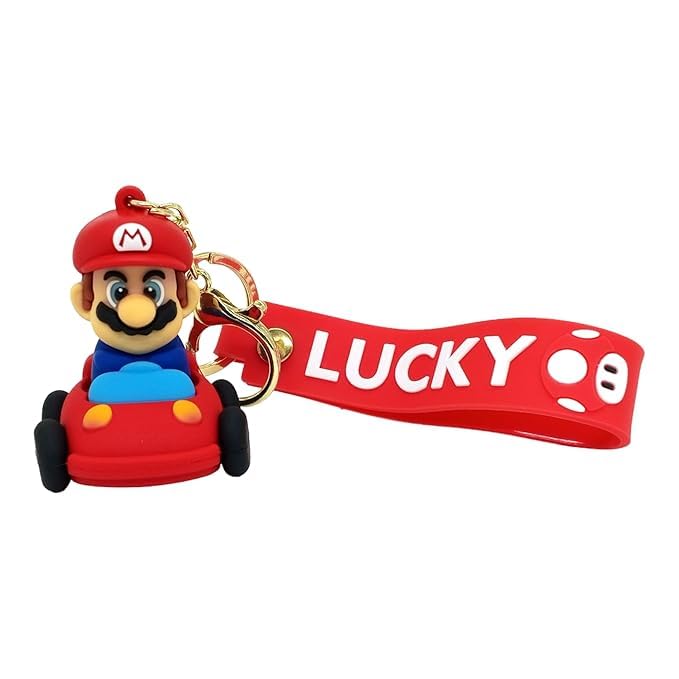 FowWelt Cartoon Characters Keychain for Girls Boys, Cute Silicon Keychains Accessories Keyring Key Purse Backpack Car Charms for Kids Gifts - Image 2