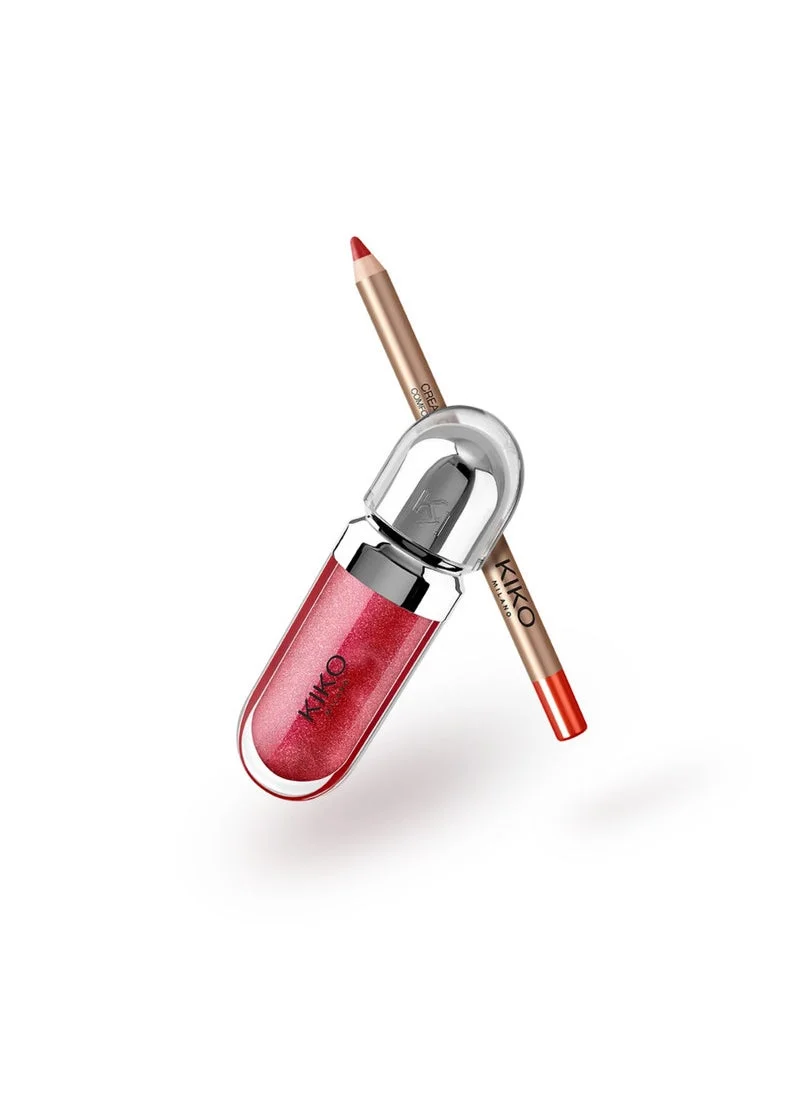 KIKO MILANO GLOSS ME UP LIPS GIFT SET  RED SMILE