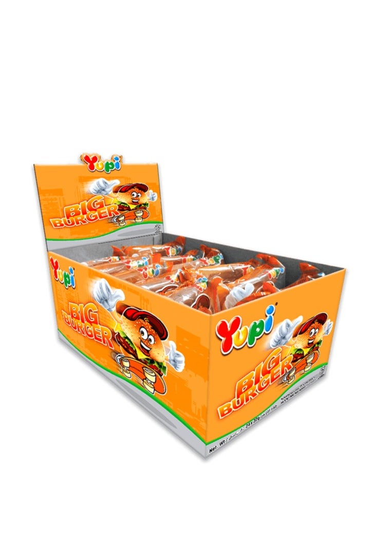 Yupi Yupi Jelly Big Burger Jello Candy Box - 24 Pieces  - Image 1