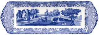 Portmeirion Blue Italian Small Tray | Serving Platter for Tea Sandwiches, Desserts, and Appetizers | Porcelain | Measures 9-Inches | Dishwasher Safe (Blue/White) - pzsku/Z899CDC5DE5401869EACFZ/45/1749373774/23235d4c-e7a3-4bbe-8cf0-3af46e36d845