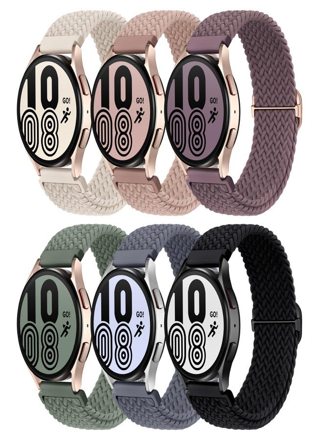 Knossen 20mm Watch Bands Compatible with Samsung Galaxy Watch 7 FE 6 5 4 40mm 44mm, Galaxy Watch 6 4 Classic, Galaxy Watch 5Pro, Galaxy Watch 3 41mm, Galaxy Active2, Stretchy Watch Straps for Women - Image 1
