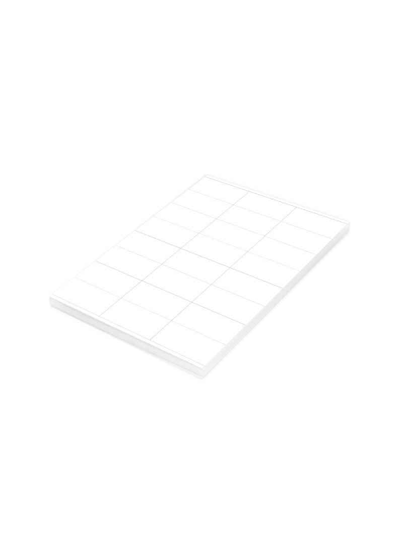 FIS Multipurpose Laser Labels, Colour White, Size 70X36MM (24 Stickers x 100 Sheet) A4 Size, E.U. Origin Material - FSLA24-1-100