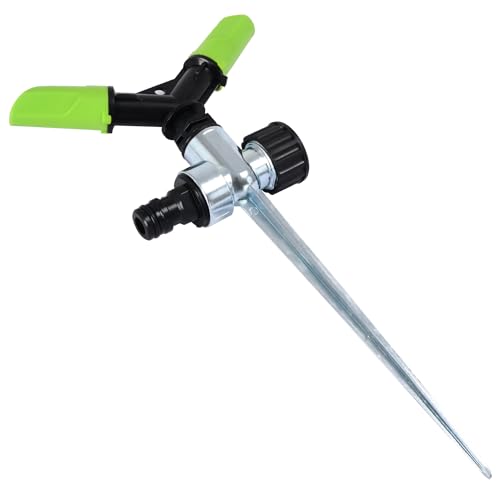 OUTO Automatic Garden Sprinkler with Spike 360 Degree Rotating Adjustable 2 Arm Water Sprayer for Watering Plants Outdoor Lawn Yard Irrigation System - Image 1