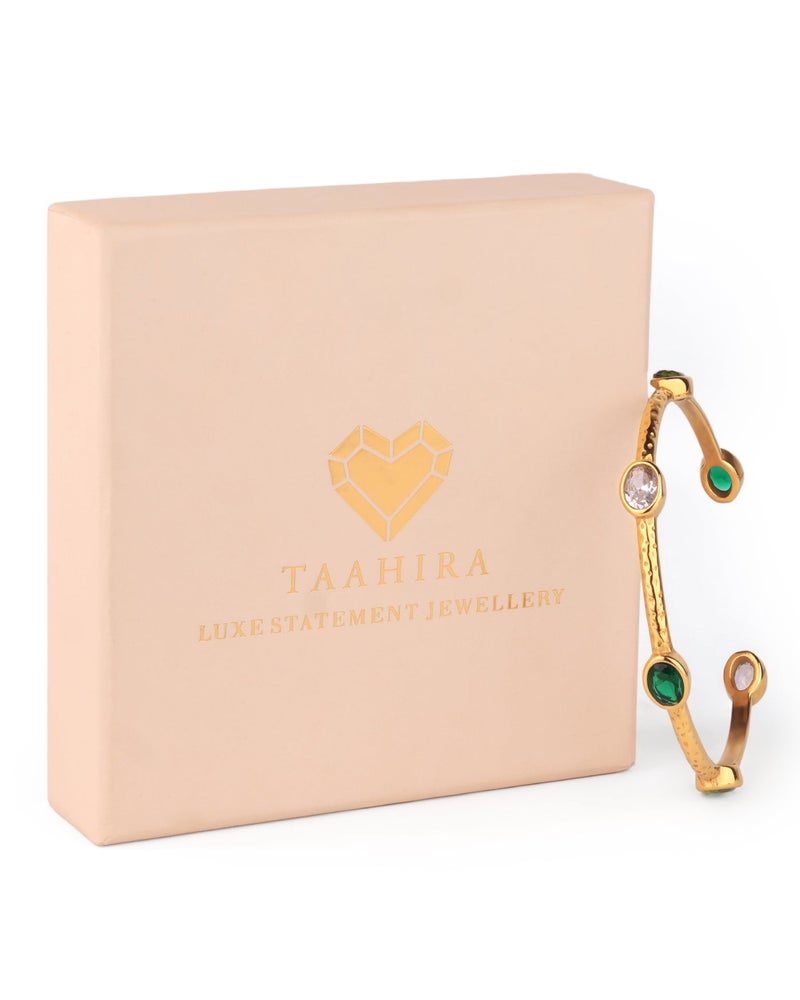 TAAHIRA 18K Gold Plated Women’s Bracelet – Waterproof, Anti-Tarnish, Everyday Wear - Image 4