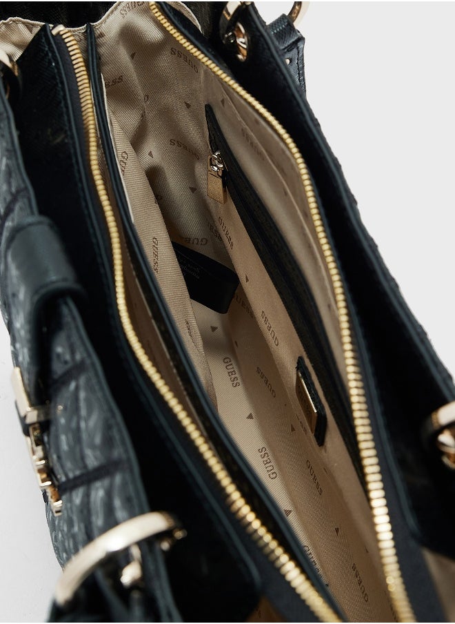 GUESS Adi Small Noel Tote  - Image 5