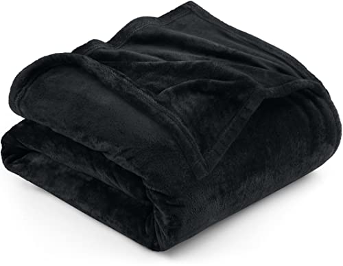 Utopia Bedding Fleece Blanket King Size Black 300GSM Luxury Anti-Static Fuzzy Soft Microfiber Bed Blanket (90x102 Inch) - Image 1