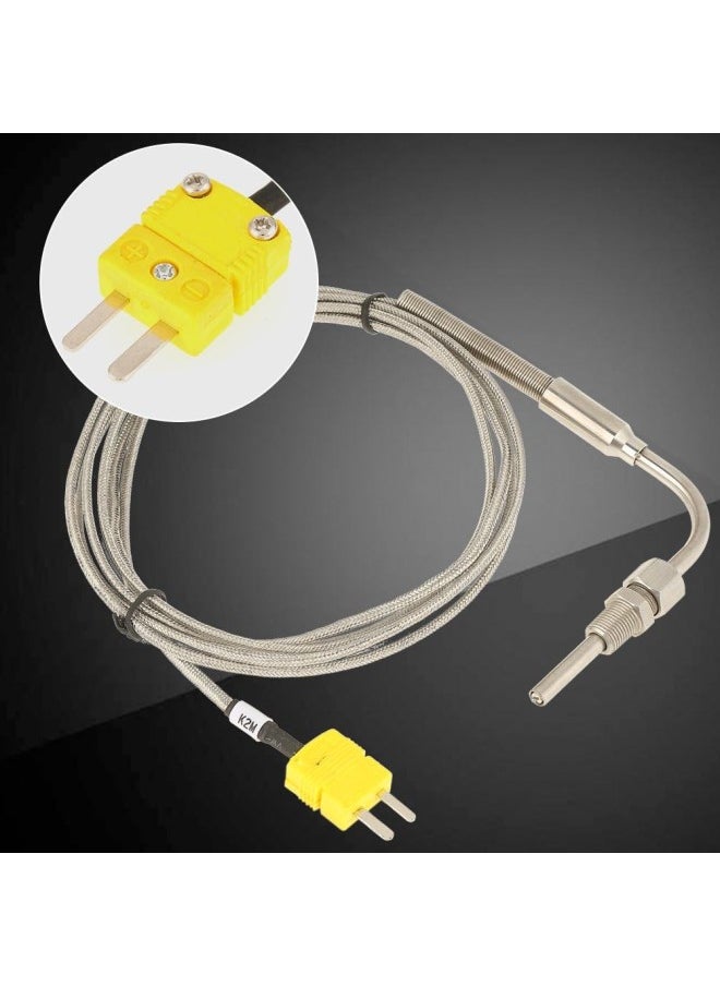 silvercnc - EGT K Type Thermocouple,Thermocouple Temperature Sensors for Exhaust Gas Temp Probe with 1/8inch NPT Threads Exposed Tip Connector - Image 1