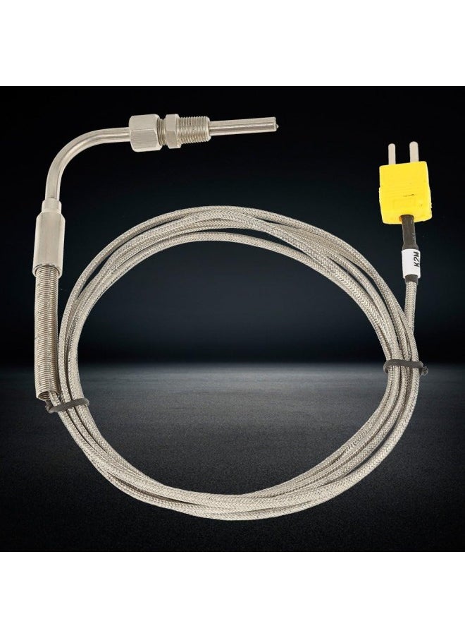 silvercnc - EGT K Type Thermocouple,Thermocouple Temperature Sensors for Exhaust Gas Temp Probe with 1/8inch NPT Threads Exposed Tip Connector - Image 1