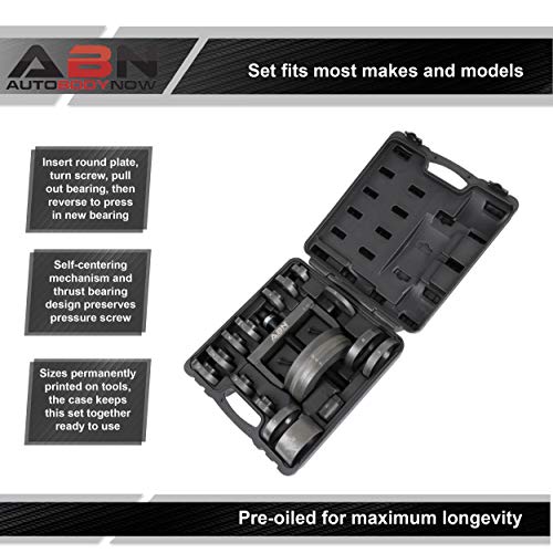 ABN Wheel Bearing Puller Kit Hub Removal Tool, Wheel Bearing Tool - Independent Suspension Roll Ball Bearing FWD RWD AWD - Image 5