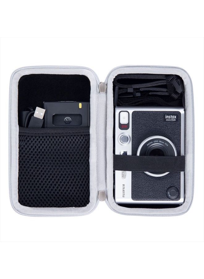 Khanka Hard Carrying Case Compatible with Fujifilm Instax Mini Evo Instant Camera - Image 1