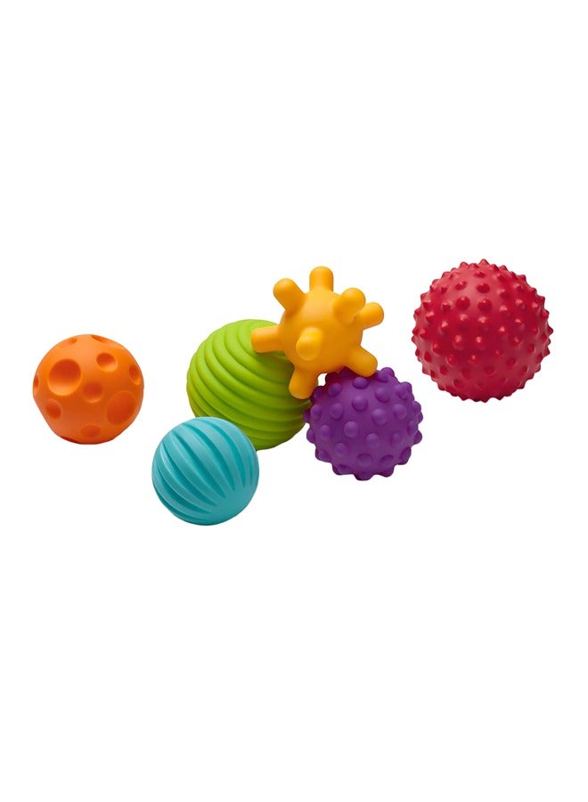6 Pcs Textured Multi Ball Set Baby Toys Ball Grasping Handshake Grasping Ball Ocean Ball Children Shower Toys - Image 1