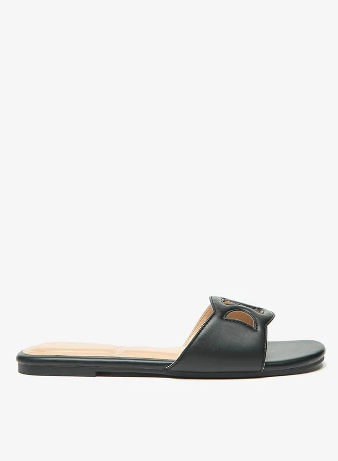 Celeste Women's Cutout Detail Slip-On Flat Sandals