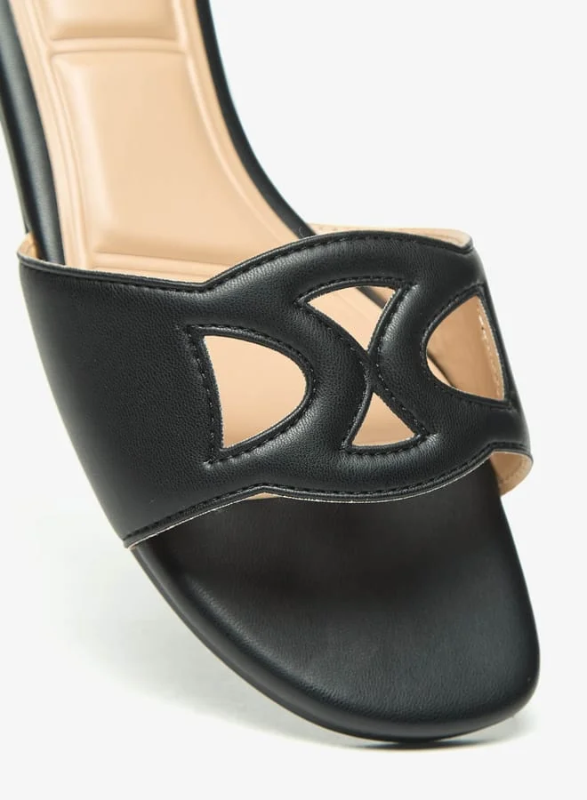 Celeste Women's Cutout Detail Slip-On Flat Sandals