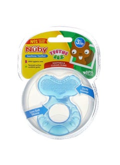 Nuby Teethe Eez, Soothing Teether, 3+ Months, Blue 