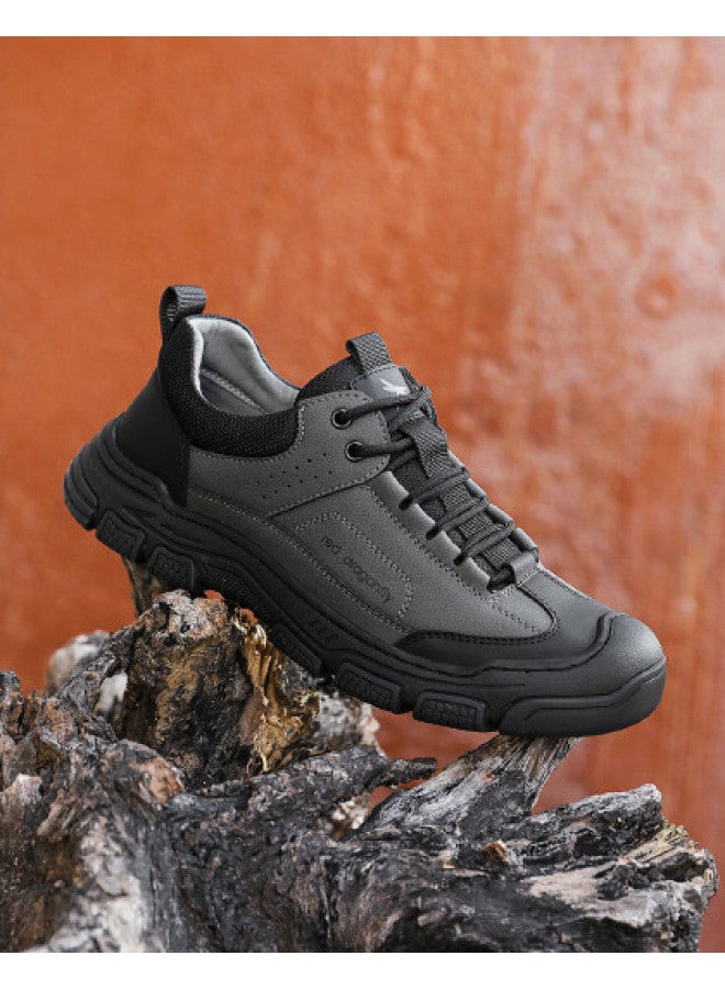 RED DRAGONFLY 【الترفيه في الهواء الطلق】25 عامًا أحذية رياضية عادية ذات رباط للرجال لخريف/شتاء، أحذية سفر للمشي لمسافات طويلة للرجال عصرية ومتعددة الاستخدامات - Image 1