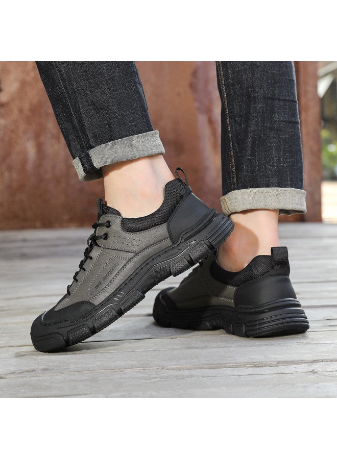 RED DRAGONFLY 【الترفيه في الهواء الطلق】25 عامًا أحذية رياضية عادية ذات رباط للرجال لخريف/شتاء، أحذية سفر للمشي لمسافات طويلة للرجال عصرية ومتعددة الاستخدامات - Image 3