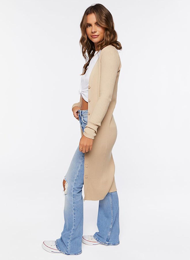 FOREVER 21 Long Ribbed Knit Cardigan - Image 2