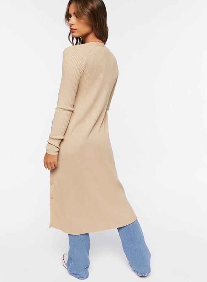 FOREVER 21 Long Ribbed Knit Cardigan - Image 3