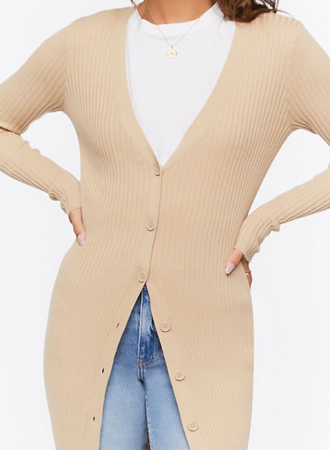 FOREVER 21 Long Ribbed Knit Cardigan - Image 5