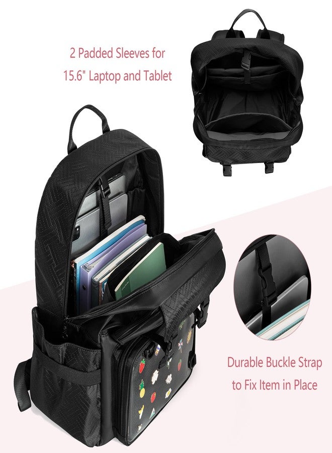 Prokva Ita Bag Pin Display Backpack with Inserts for Pins, Kawaii Ita Backpack for Anime Cosplay, Black (Empty Bag Only, Patent Design) - Image 3