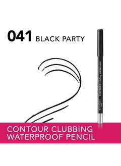 BOURJOIS PARIS قلم تحديد العيون المقاوم للماء من كونتور كلوبينج - 041 - بلاك بارتي، 1.2 جرام  - Image 2