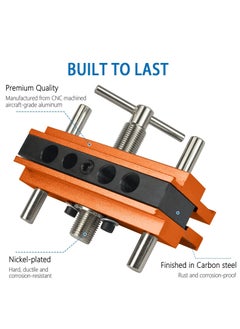 Y&D Self Centering Doweling Jig Kit Adjustable Width Dowel for Straight Holes with 6 Drill Sleeves Guide Biscuit Joiner Set Woodworking Tools Joints Gold  - Image 5