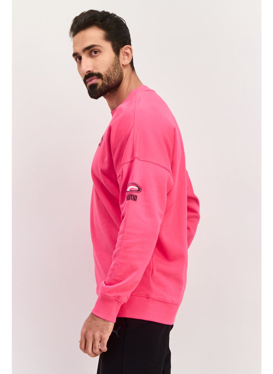 PUMA Men Sportswear Fit Outdoor Sweatshirt, Pink  - Image 2