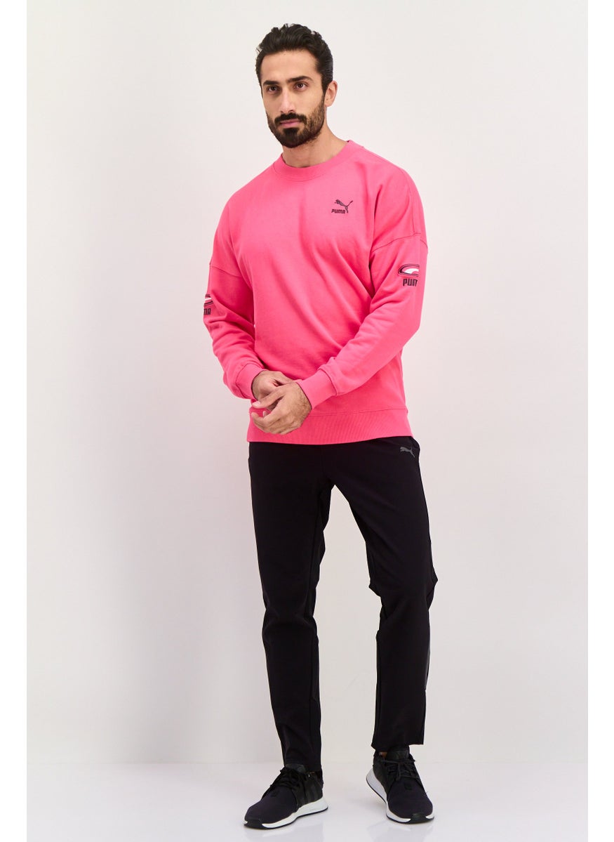 PUMA Men Sportswear Fit Outdoor Sweatshirt, Pink  - Image 4