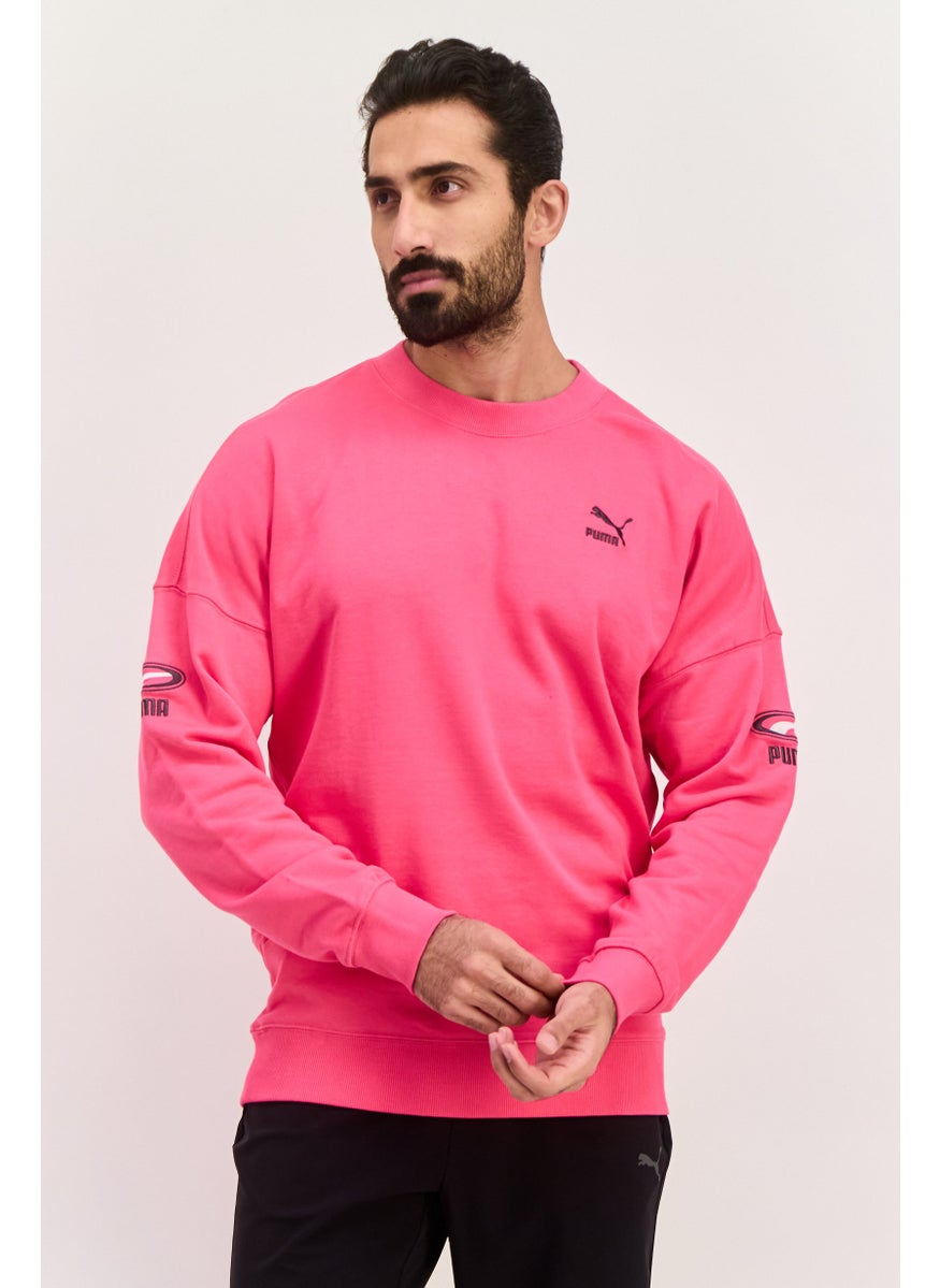 PUMA Men Sportswear Fit Outdoor Sweatshirt, Pink  - Image 1